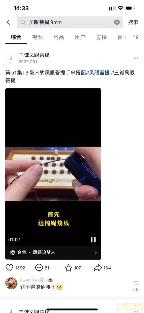 三诚凤眼菩提 - 抖音排名案例