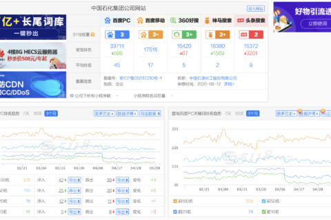 中国石化集团公司网站优化赏析